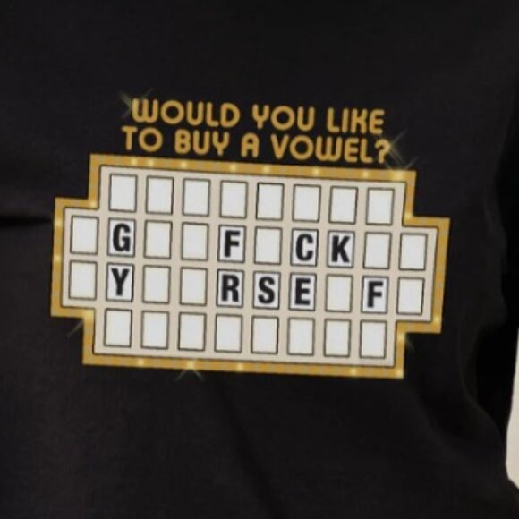 Would You Like To Buy A Vowel T-Shirt - Picture 2 of 4